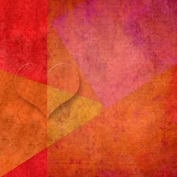 Orange background with heart , copy space Stock Illustration