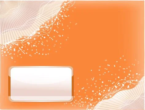 Orange background with lines Stock Illustration