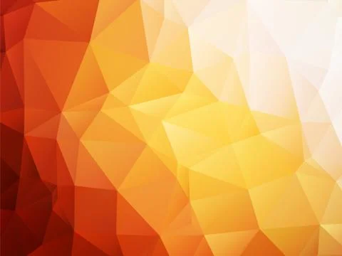 Orange background low poly Stock Illustration