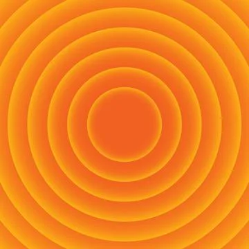 Orange background with outer gradient circles Stock Illustration
