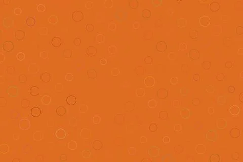 Orange background with scattered circle pattern design Stock Illustration
