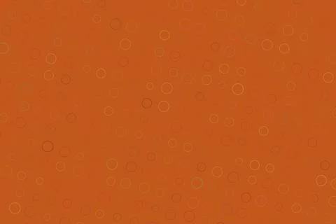 Orange background with small circular and square patterns Stock Illustration