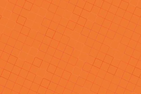 Orange background with small square outline pattern Stock Illustration