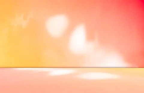 Orange Background Summer Shadow Flower Spring Light Table Product Beauty 写真素材