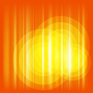 Orange Background Vector with circle Stock Illustration