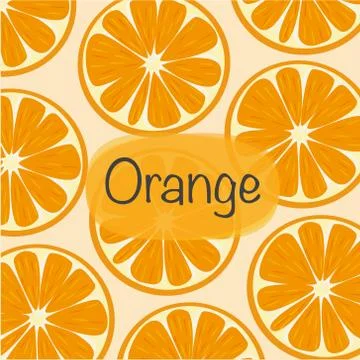 Orange background With Vector Illustration. Stock Illustration