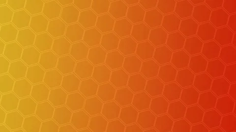 Orange Background Video Effect with Hexagon Footage Stock Footage 316297723