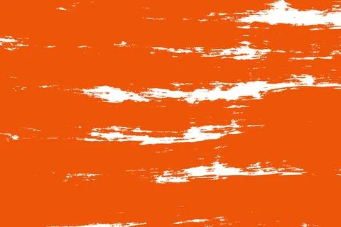 Orange background with white paint Stock Illustration