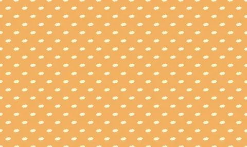 Orange background with white polka dots pattern Stock Illustration