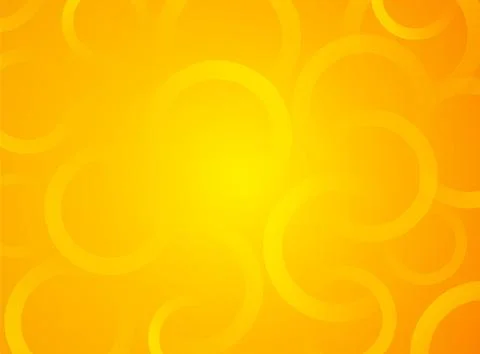 Orange background with yellow circles Illustrazione stock