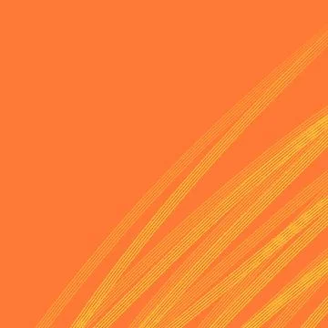 Orange Background with Yellow Diagonal Fine Lines Stock Illustration