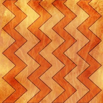 Orange background zigzag pattern イラスト素材