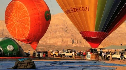 Orange balloon Stock Footage 12571515