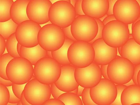 Orange balls abstract background Stockillustratie