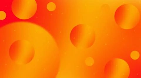 Orange balls on a gradient, orange-red background. Stock Illustration