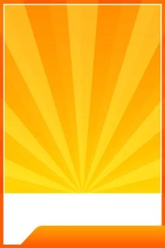Orange banner web template frame lights sun beam shine gradient background 스톡 일러스트