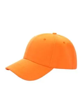 Orange baseball cap side view variant two Stock Photos