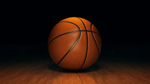 Orange basket ball. 3d rendering Stock Illustration