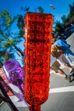 Orange Battle Foto stock