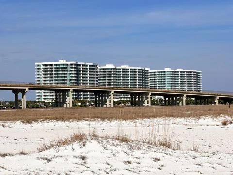 Orange Beach Condos Stock Photos