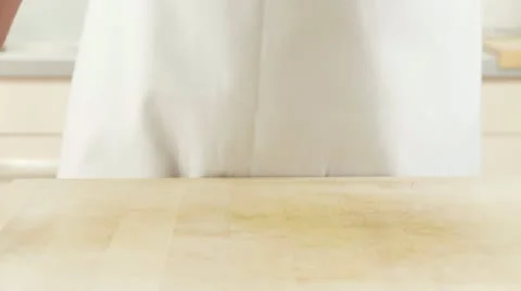 An orange being sliced Stock Footage 24650591