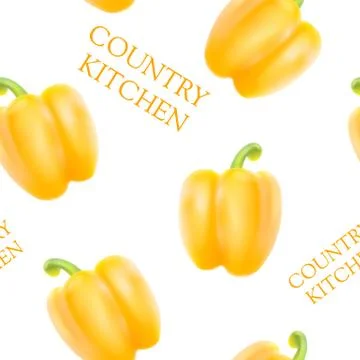 Orange bell pepper Stock Illustration
