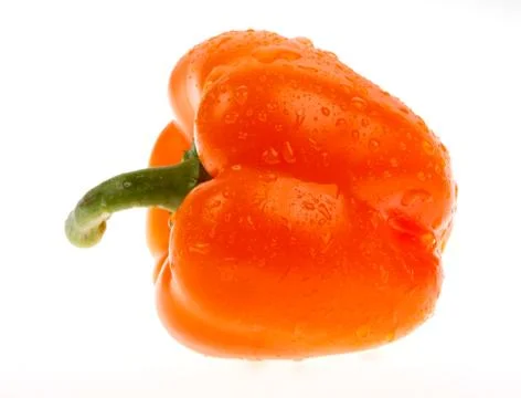 Orange bell pepper Stock Photos