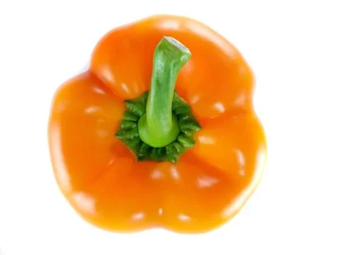 Orange bell pepper Stock Photos