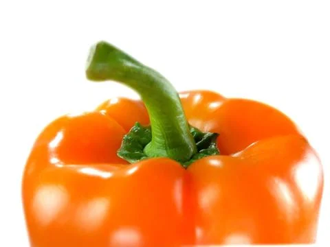 Orange bell pepper Stock Photos