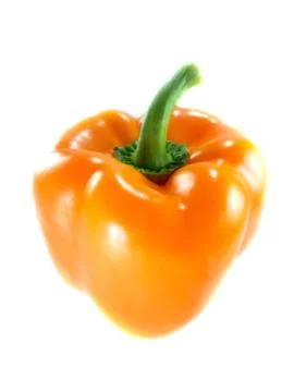 Orange bell pepper Stock Photos