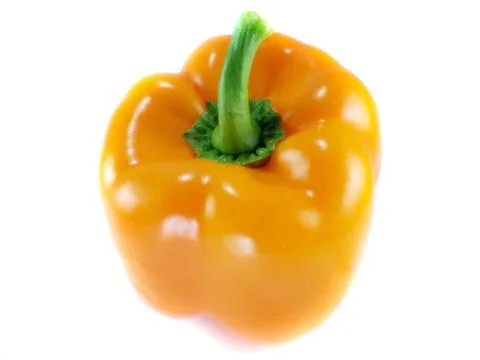 Orange bell pepper Stock Photos