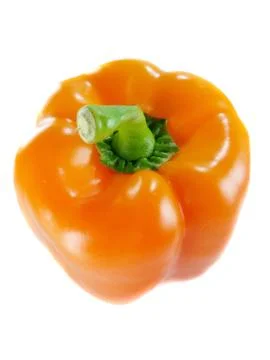 Orange bell pepper Stock Photos