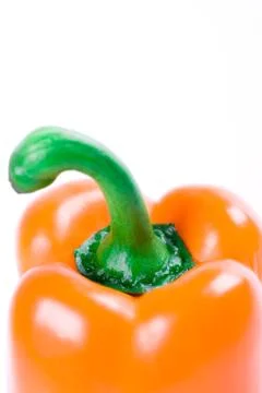 Orange bell pepper Stock Photos