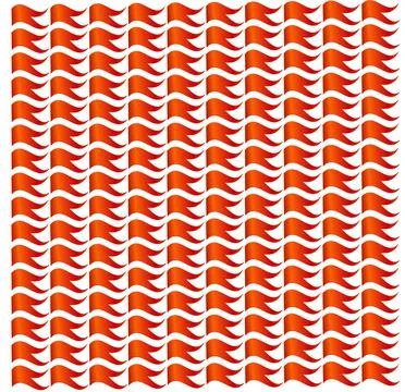 Orange (Bhagva) hindu flag vector background. Stock Illustration