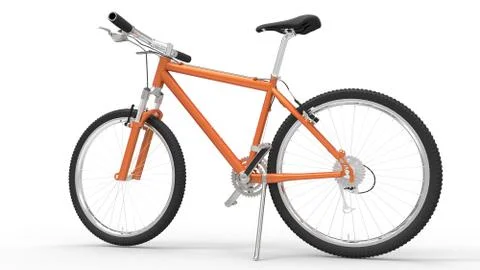 Orange Bike Stock Illustration