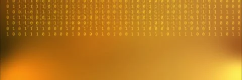 Orange binary code background template animation Stock Footage 340557700