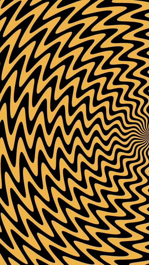 Orange black abstract zig zag spiral motion background loop Stock Footage 326417918