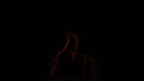 Like Orange on black background Video stock 141667346
