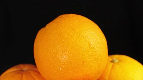 Orange on black Stock Footage 219530967
