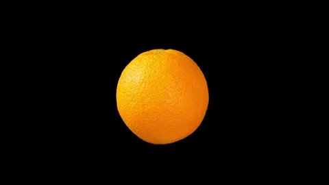 Orange on black Stock Footage 219530995