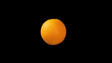 Orange on black Stock Footage 219530997
