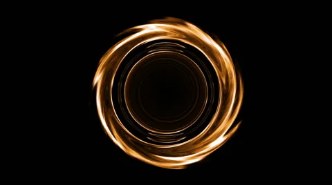 Orange black hole Stock Footage 53087274