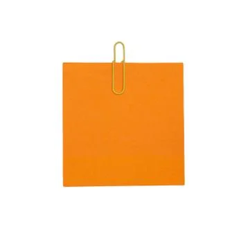 Orange blank paper Foto stock