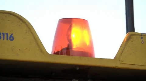 Orange blinking lights on evacuator car. Stock Footage 12031789