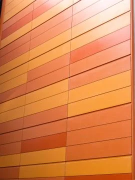 Orange block wall Stock Photos