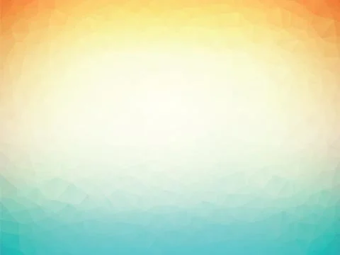 Orange blue geometric background with triangles Stock Illustration