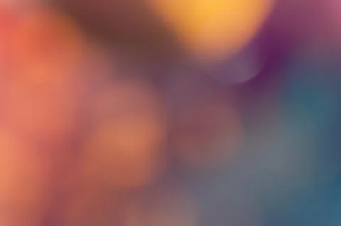 Orange to Blue Gradient Abstract Bokeh Blur Background with Soft Focus and .. Stock Photos