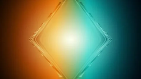 Orange blue minimal arrows elements abstract geometric motion background Stock Footage 326778361