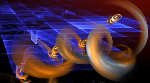 Orange on blue motion background d2875 Stock Footage 909702