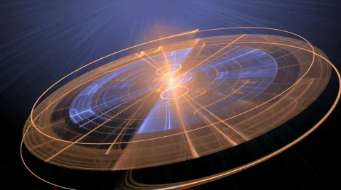 Orange on blue motion background d2946H Stock Footage 559134